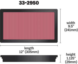 Ford Territory Performance Air Intake - K&N Engineering - Drop In - 2008